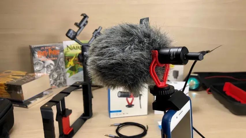 BOYA BY-MM1 Criador de Conteúdo / Kit Microfone + Vários Acessórios / Envio Rápido - Foto 5