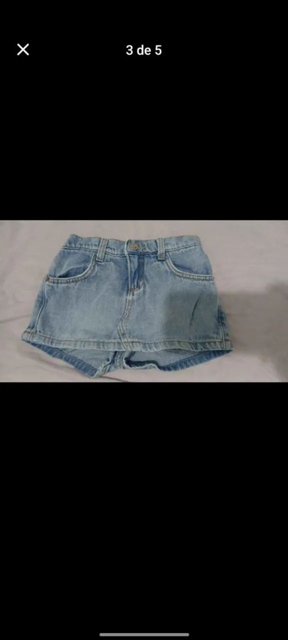 3 POR 50,00 KIT SHORTS INFANTIL  - Foto 3
