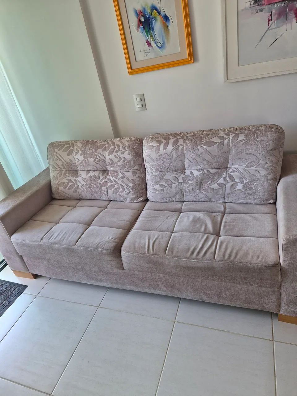 Sofá Bege Tok Stok  - Foto 2