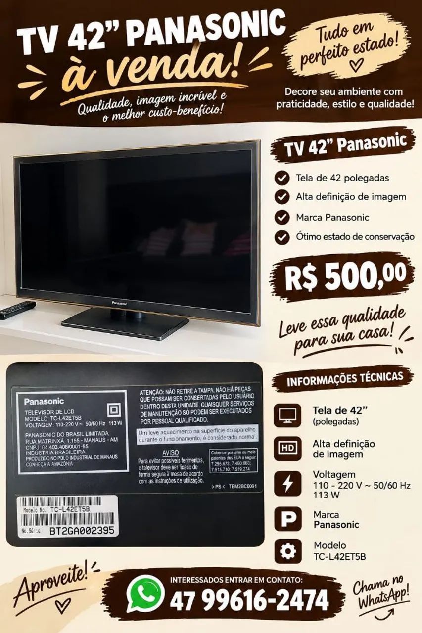 Tv 42 polegadas