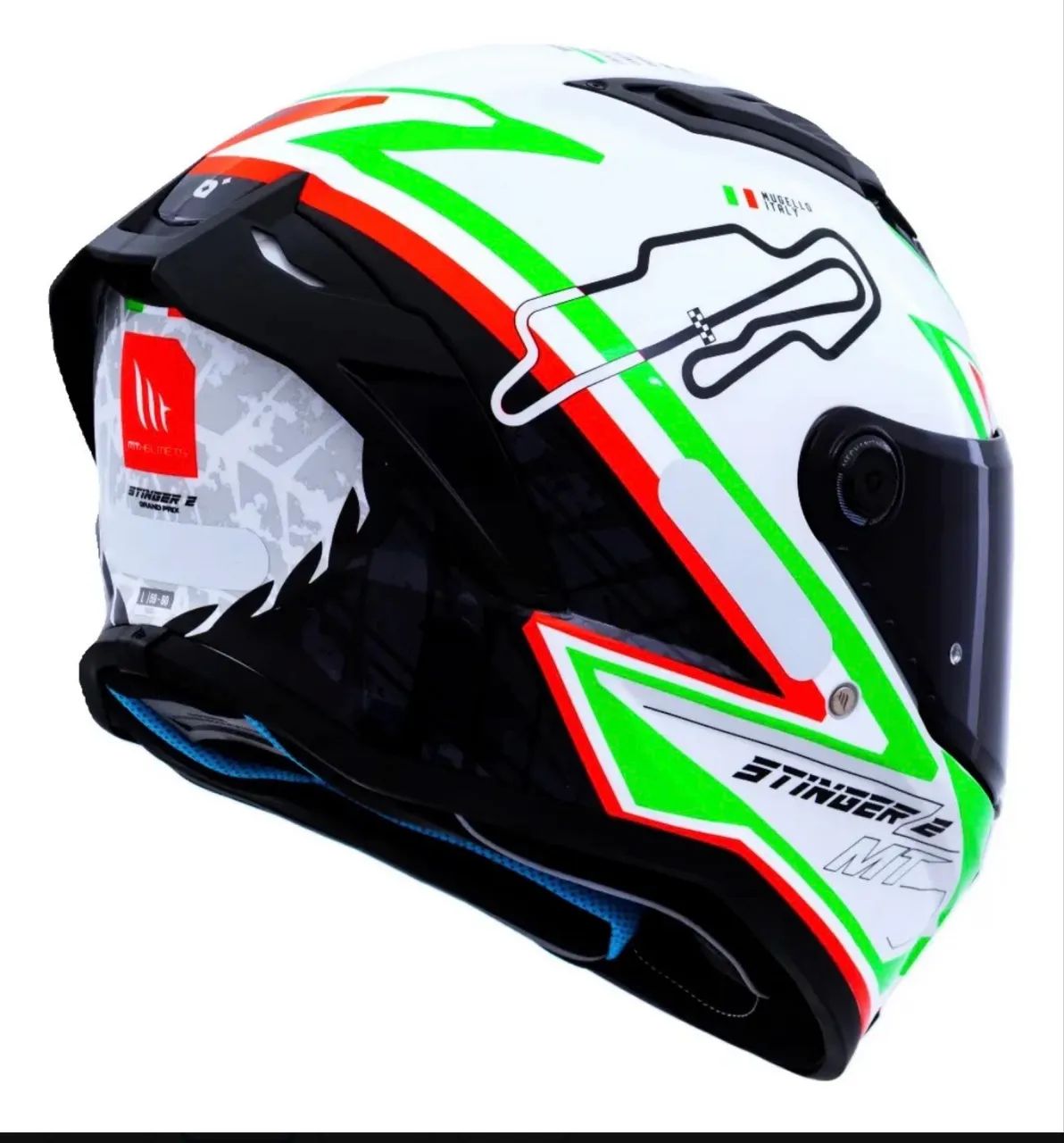Capacete Mt Stinger 2 Grand Prix Italy + Viseira