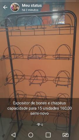 Expositor para bonés e chapéu.abaixou o preço