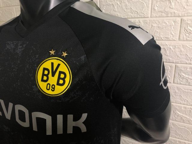 Camisa Borussia Dortmund 2019/2020 - Preto - Foto 3