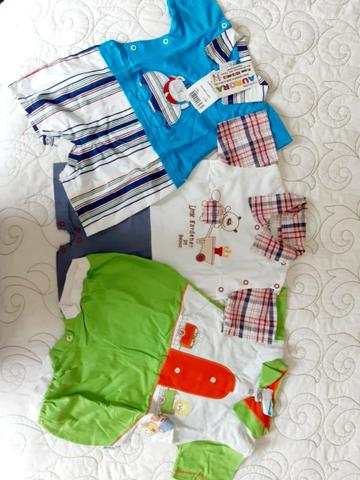 Kit 3 macacão