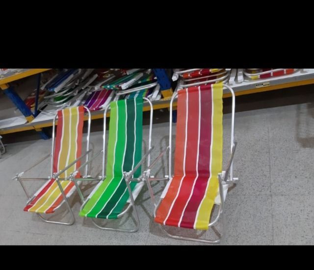Cadeiras de praia ALUMÍNIO e cooler - Foto 2