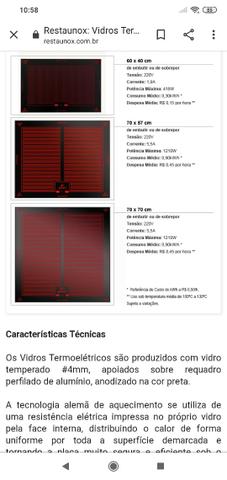Vidro termoelétrico (réchaud) Glassart - Foto 2