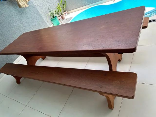 Mesa de madeira Maciça  - Foto 4