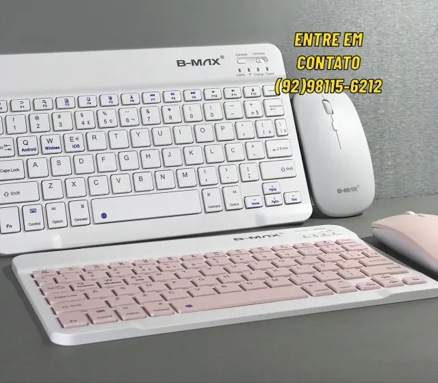 Teclado e Mouse Sem Fio Bluetooth Combo Completo? - Entregas 9h as 22h - Foto 4