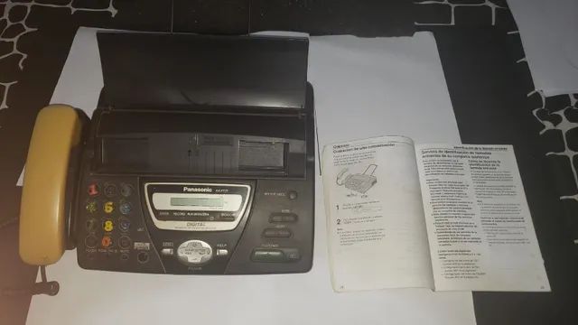 Fax  Panasonic  modelo Kx Ft 77LA Papel Térmico  obs produto usado. - Foto 2