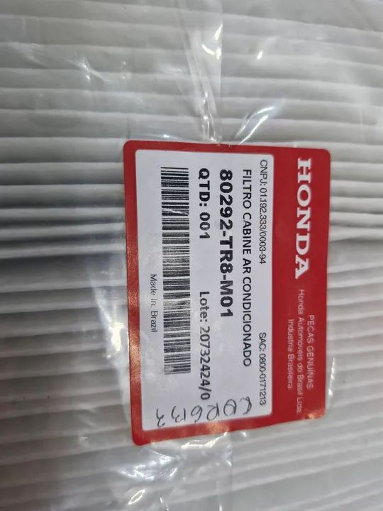 Filtro da cabine do ar condicionado Honda Civic 2006 a 2016 original  - Foto 3