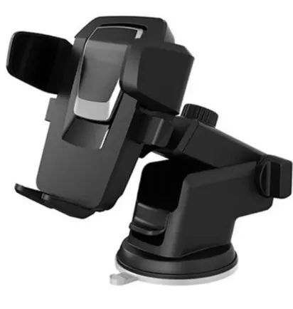 Suporte Celular Gps p/ Carro Veicular Trava Automática Resistente Rotação Base z200  - Foto 2