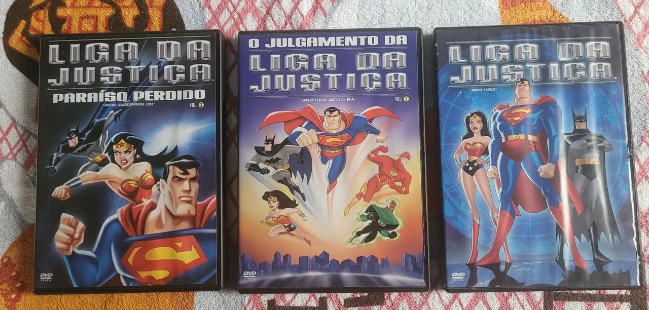 DVDs Liga da Justiça - Justice League (3 Volumes)