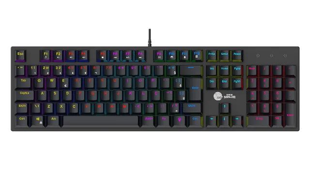 Teclado Mecânico Gamer Leap, Switch Blue, Rainbow, Abnt2