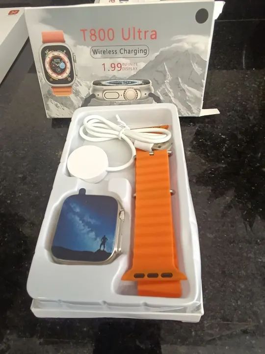 Lote 4 relógios smartwatch T800 presente revenda  - Foto 5
