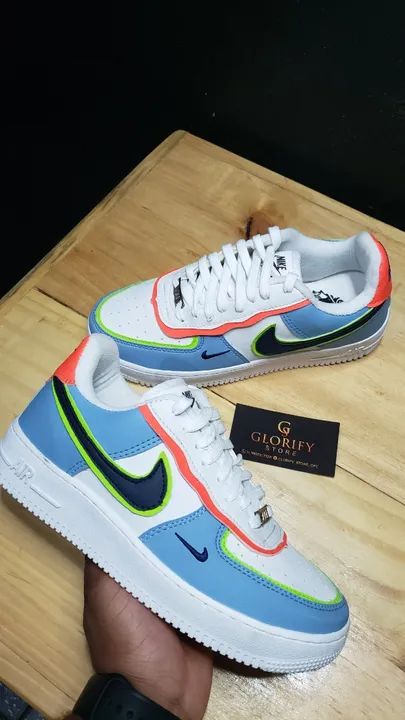 Tênis NIKE AIR FORCE SHADOW Azul/Branco Feminino Nº 35 - A Pronta Entrega / LEIA DESCRIÇÃO - Foto 2