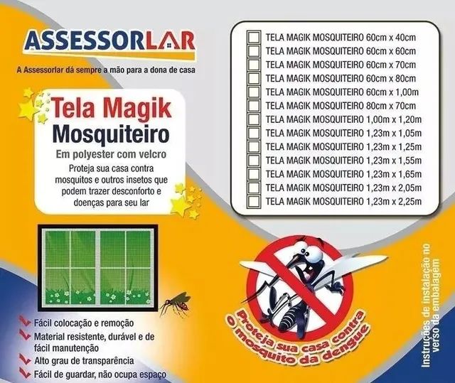 Tela Mosquiteira com Velcro Anti-Inseto para Portas e Janelas - Foto 4