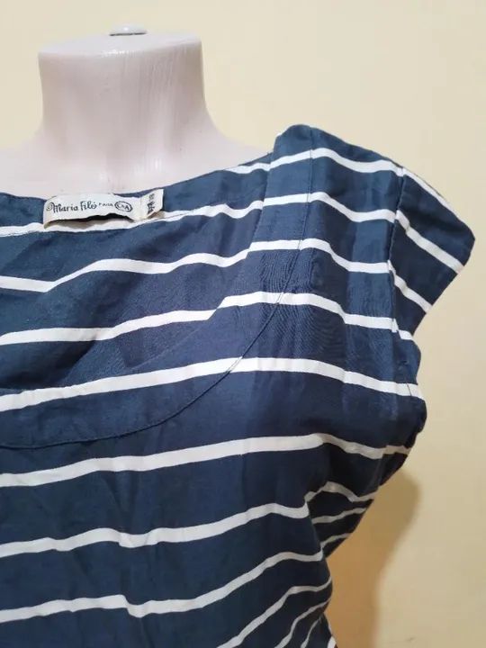 Vestido listrado, Maria Filó. Centro  - Foto 2