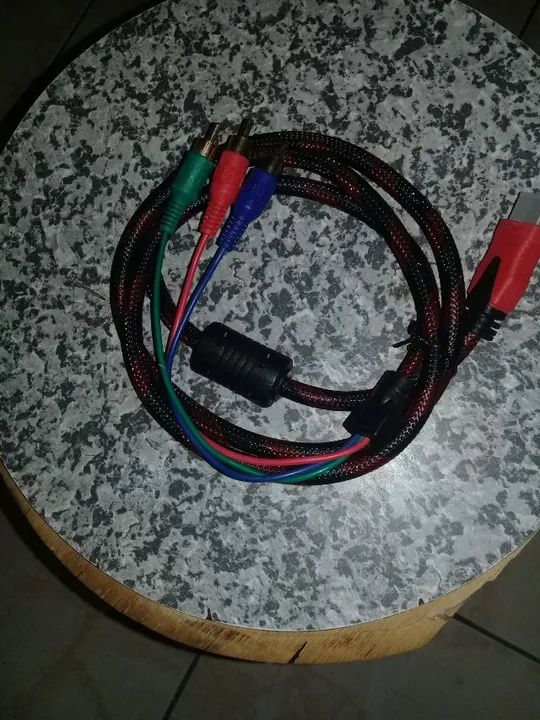cabo hdmi macho x cabo rca com 3 pinos 1,5 mt