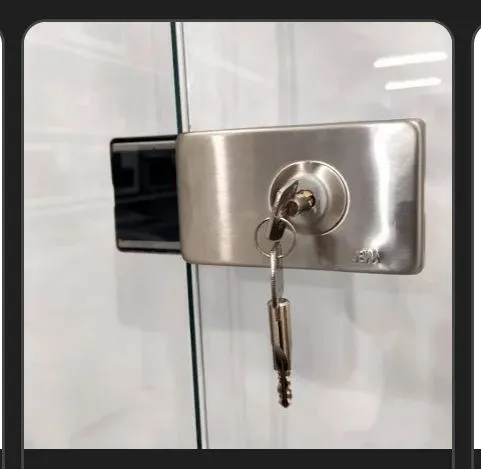 Fechadura para porta de vidro