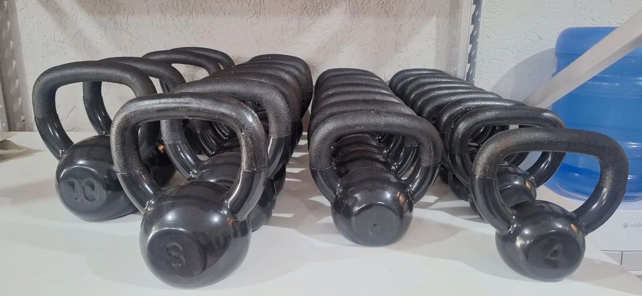 Peso Treino Chaleira Kettlebell 8KG por R$ 119,92 cada - Foto 3