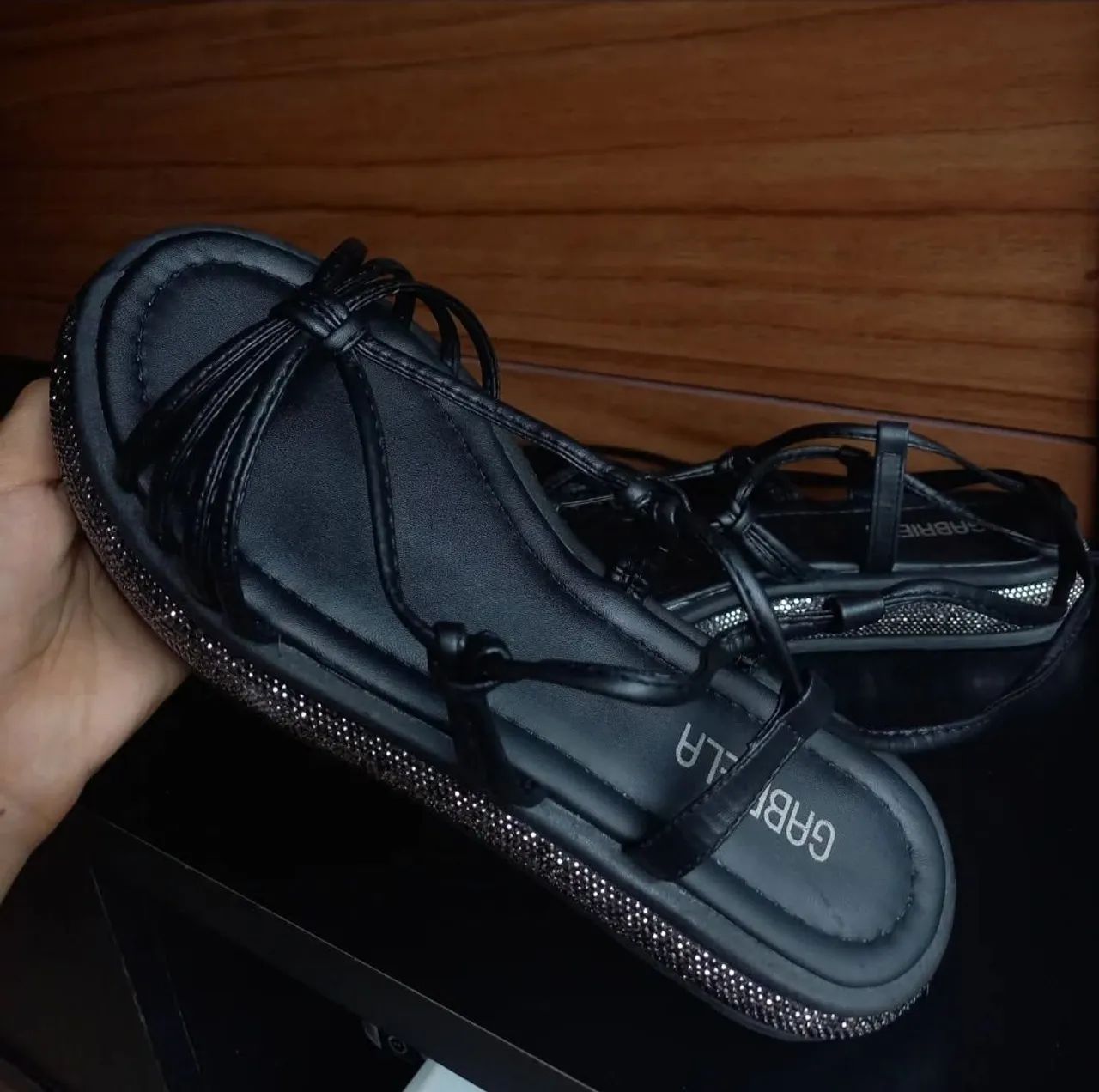 Papete Gladiadora Nova - Tamanho 38-com brilho - Foto 2