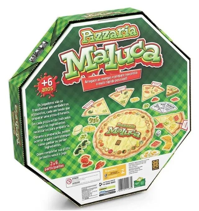 jogo de tabuleiro pizzaria maluca grow - Foto 2