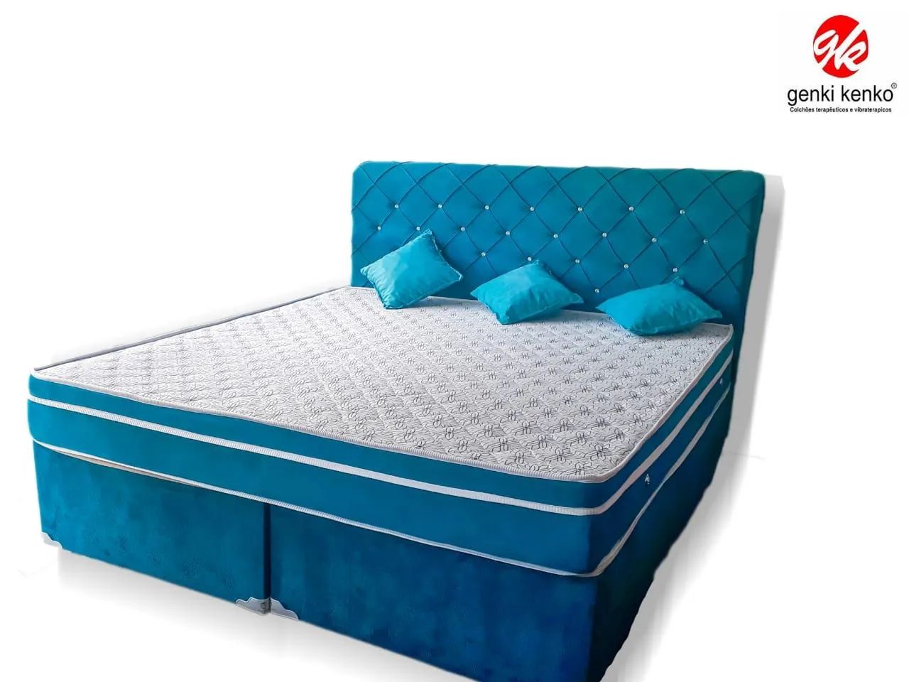Cama Queen size e colchão molas Promoção  - Foto 3