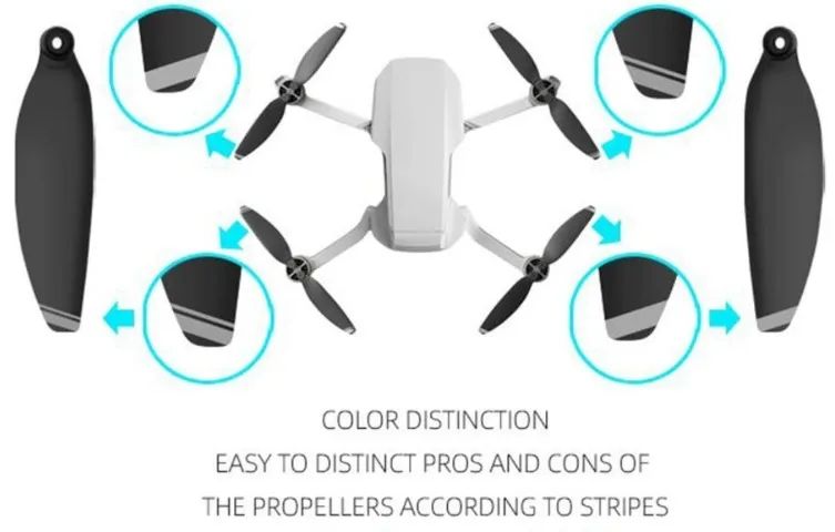 Hélices Dji Mavic Mini Para 4 Motores Kit 4 Pares Arduino Automação COD-CP584   - Foto 3