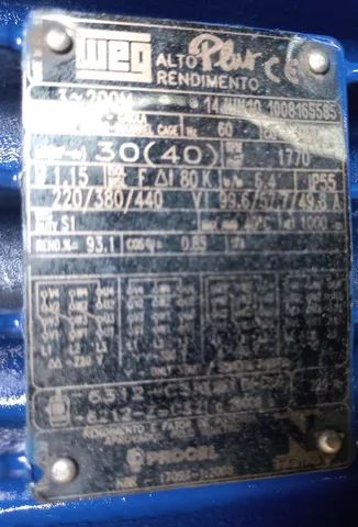 Bomba d'água 40 cv trifásico ksb Megaline 125-250 - Foto 3