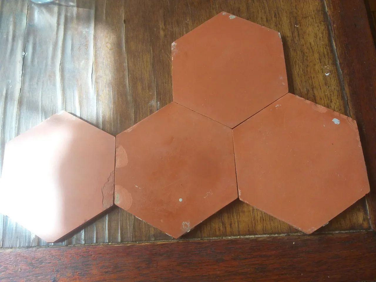 Ladrilho hexagonal vermelho - Foto 2