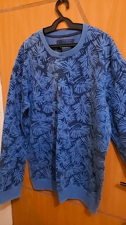Casaco/camisa Azul com Estampa