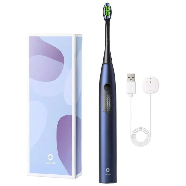 Escova de Dente Elétrica Xiaomi Oclean F1 Sônica Carregamento Indução Ipx7 App Azul