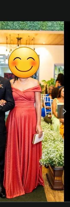 Lindo Vestido Terracota Madrinha ou Mãe da Noiva