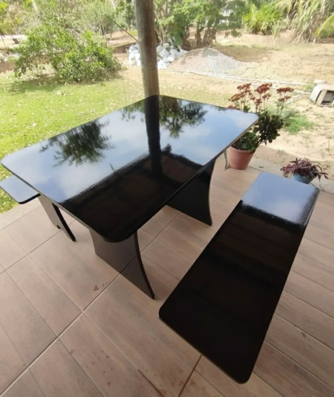 Mesa de ardósia pintada  - Foto 4