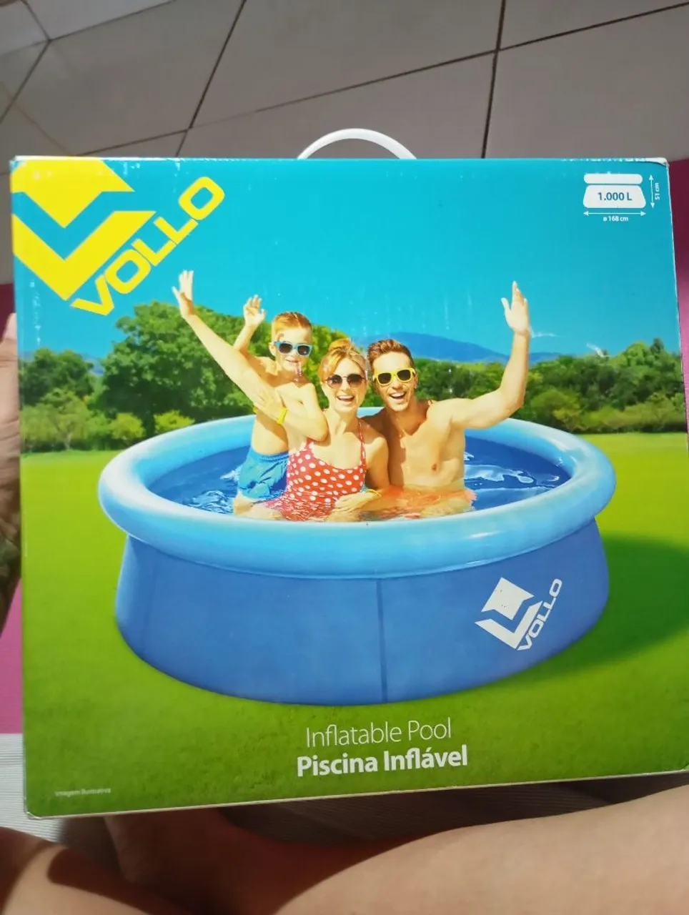 Piscina Inflável Vollo 1000L - Diversão Garantida!