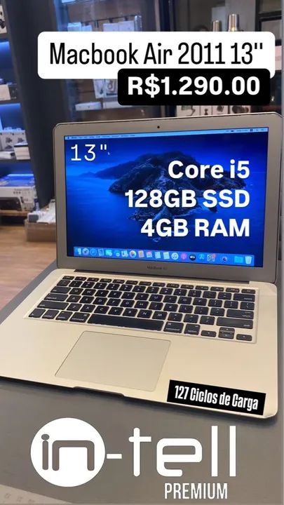 MacBook Air 2011 13'' - Core i5 - 128GB SSD - 4GB RAM