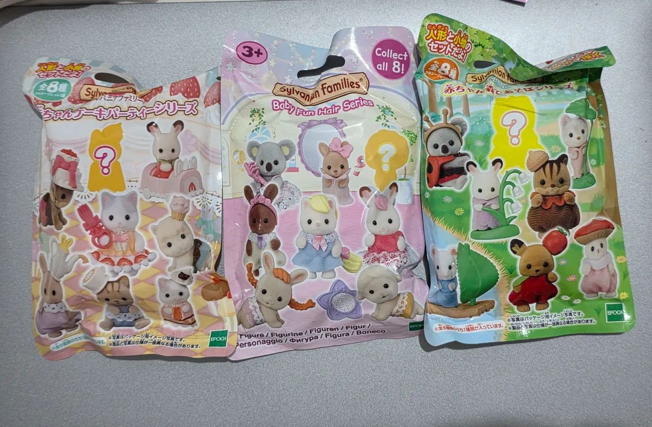 Sylvanian Families Pack Com 3 Blind Fechadas 