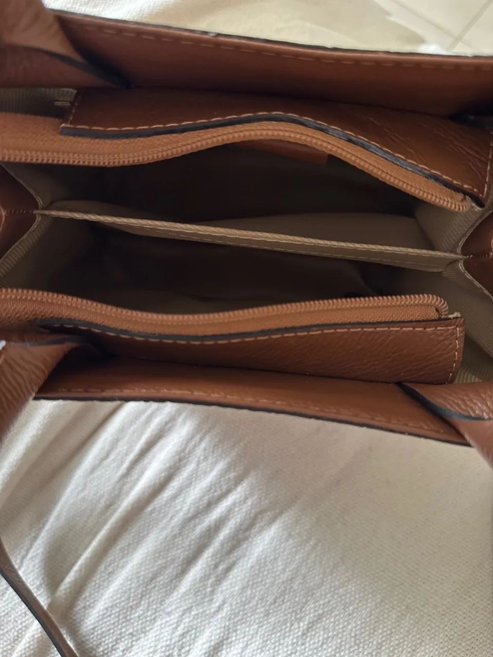 Bolsa Marrom - Couro Croco - Foto 3