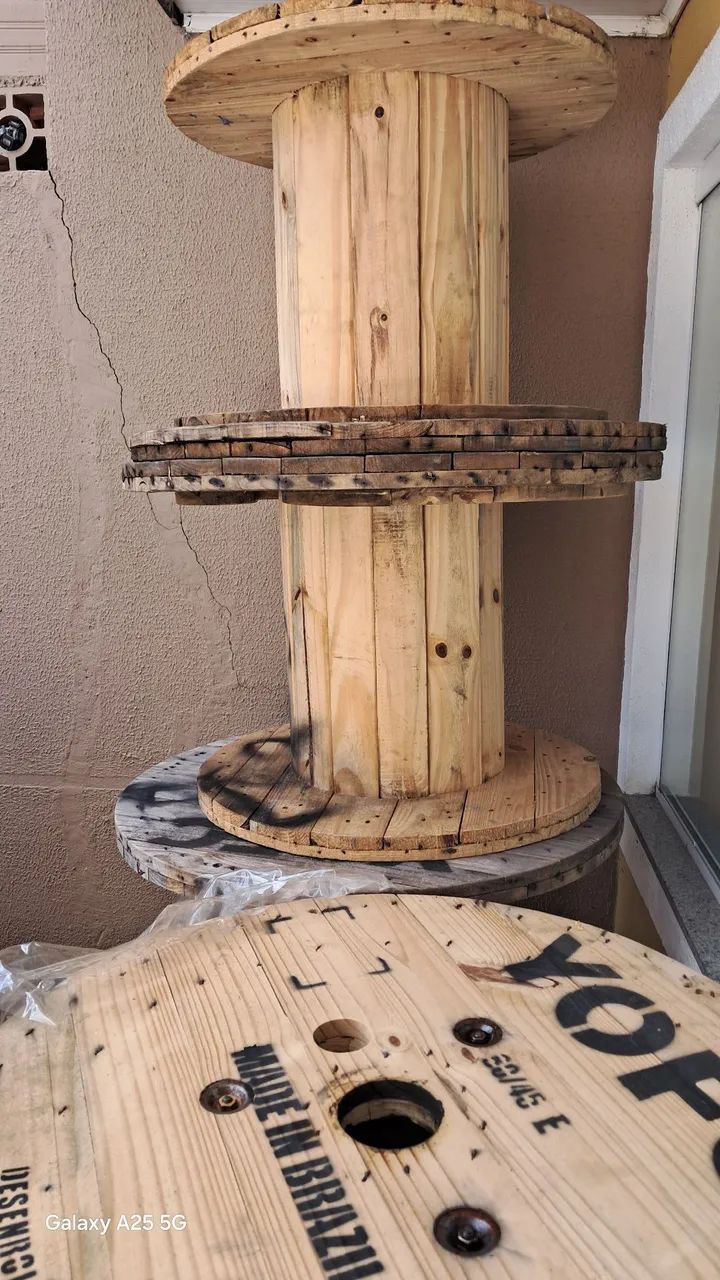 Bobinas de Madeira para Mesa