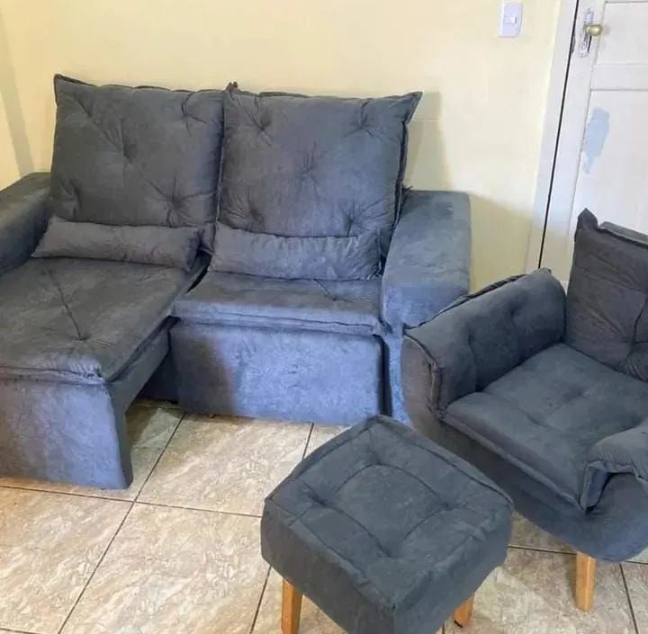  Sofá  poltrona+puff  - Foto 3