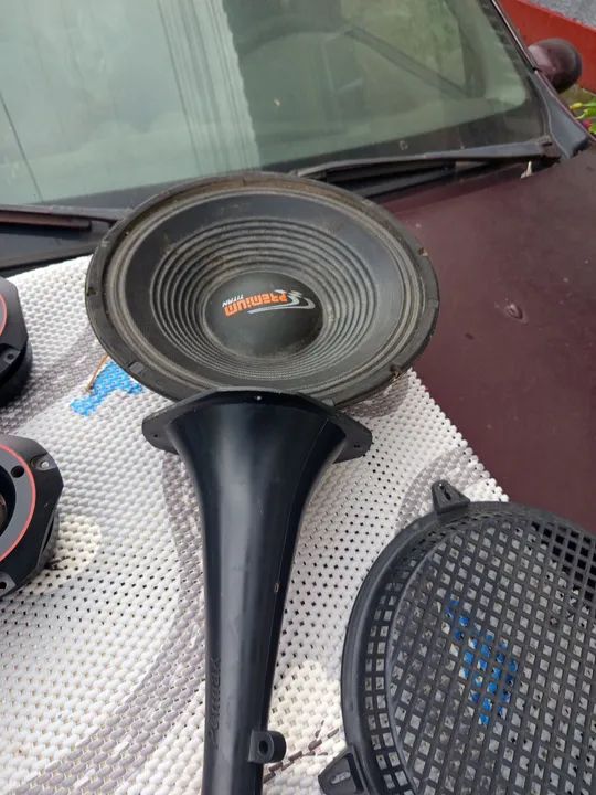 Alto-falante 12 polegadas com Tweeter corneta