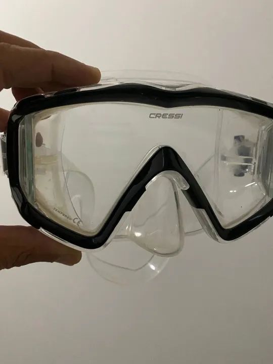 Máscara de Mergulho Profissional Cressi nova e no case