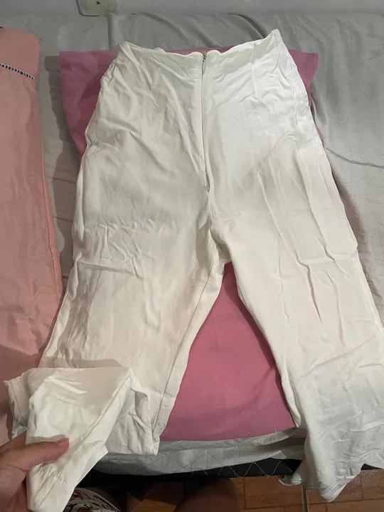 calça alfaiataria branca
