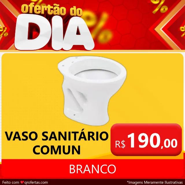 VASO SANITÁRIO BRANCO NOVO - INMETRO 