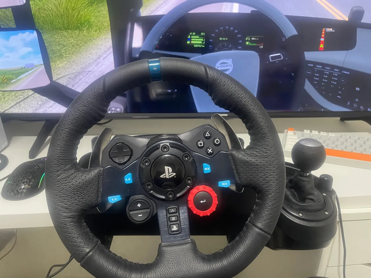 Volante Logitech G29 + CÂMBIO para PC e PlayStation