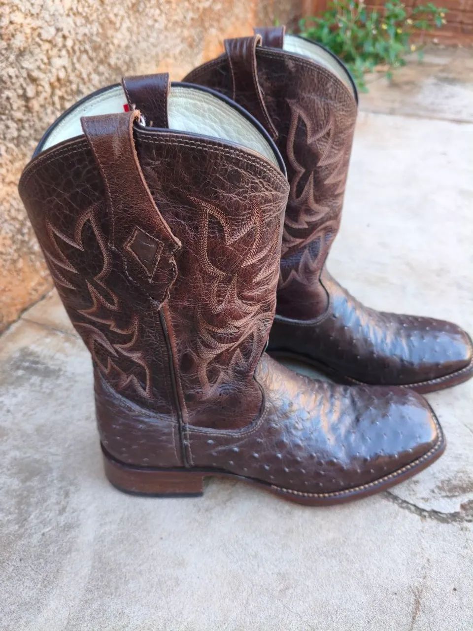 Bota Goyazes, couro de avestruz, 1300,00, 42 - Foto 4