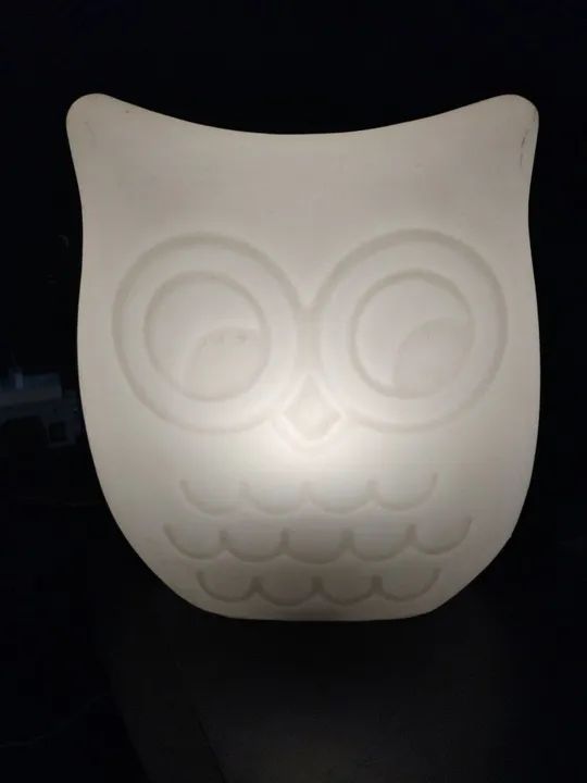 Luminária Coruja em LED - Iluminação Criativa