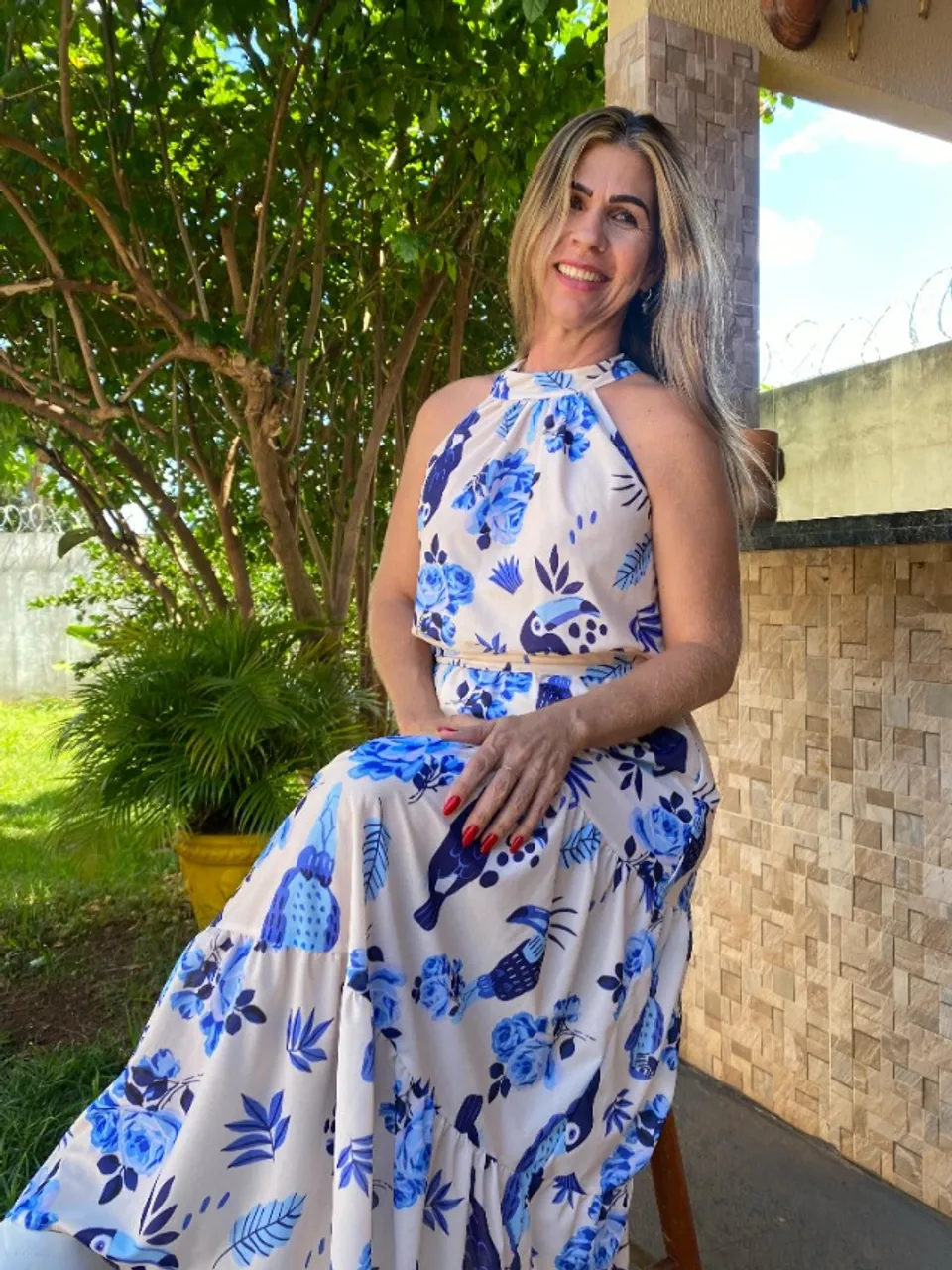 Vestido florido - Muito Lindo - Excelente para ocasiões especiais