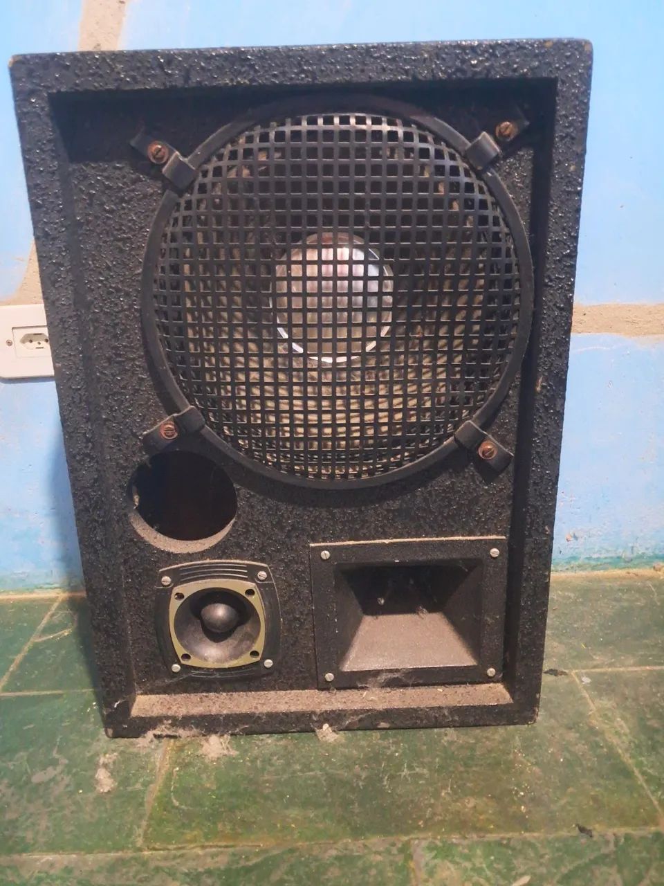 Par de Caixa de som 3 vias top passiva 350w rms falante 12 + Tweeter