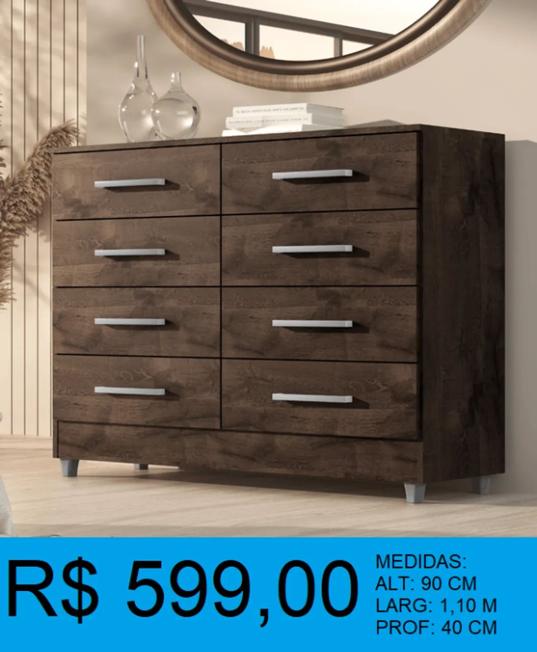Comoda 8 gavetas